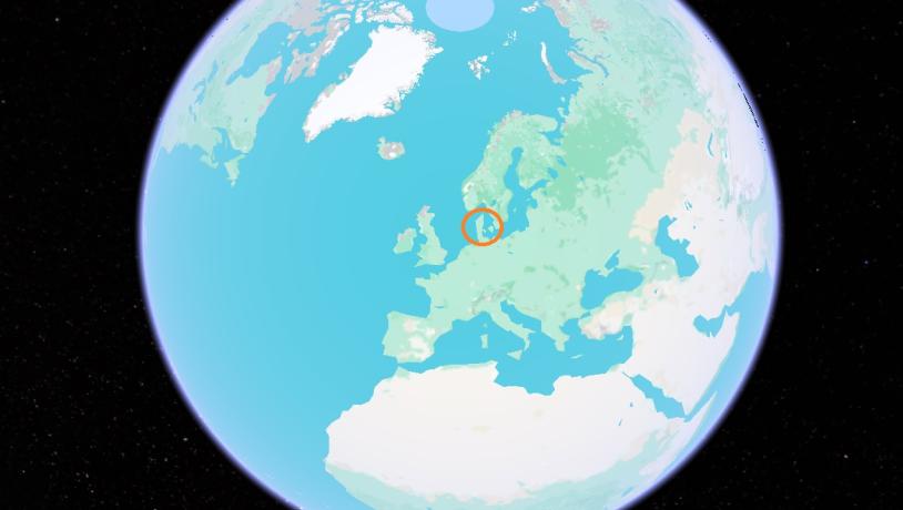 Danmark på Google Earth