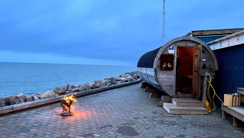 Morgenbadning sauna Lys i Mørket 2023