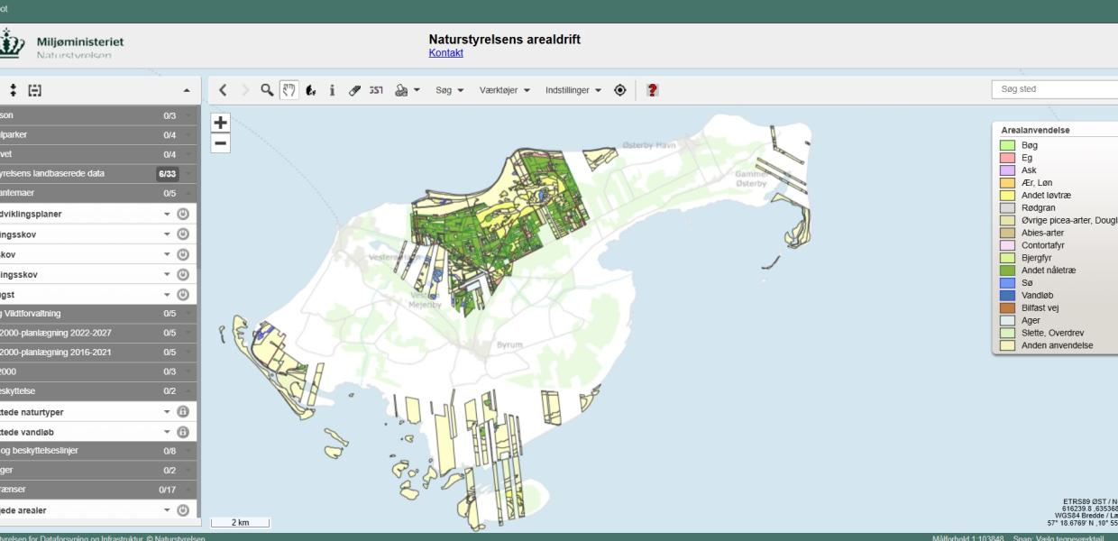 Naturstyrelsens arealer på Læsø